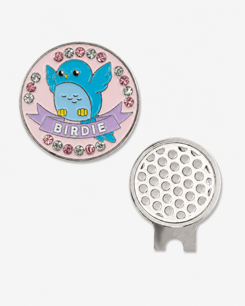 Bling Birdie Ball Marker and Hat Clip Set