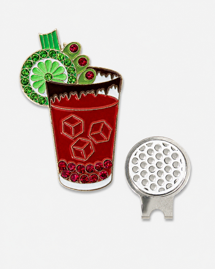 Bling Caesar Ball Marker and Hat Clip Set
