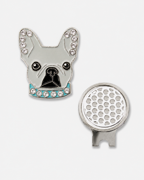 Bling Frenchie Ball Marker & Hat Clip Set
