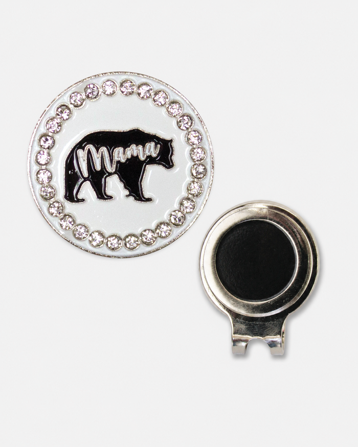 Bling Mama Bear Ball Marker & Hat Clip Set