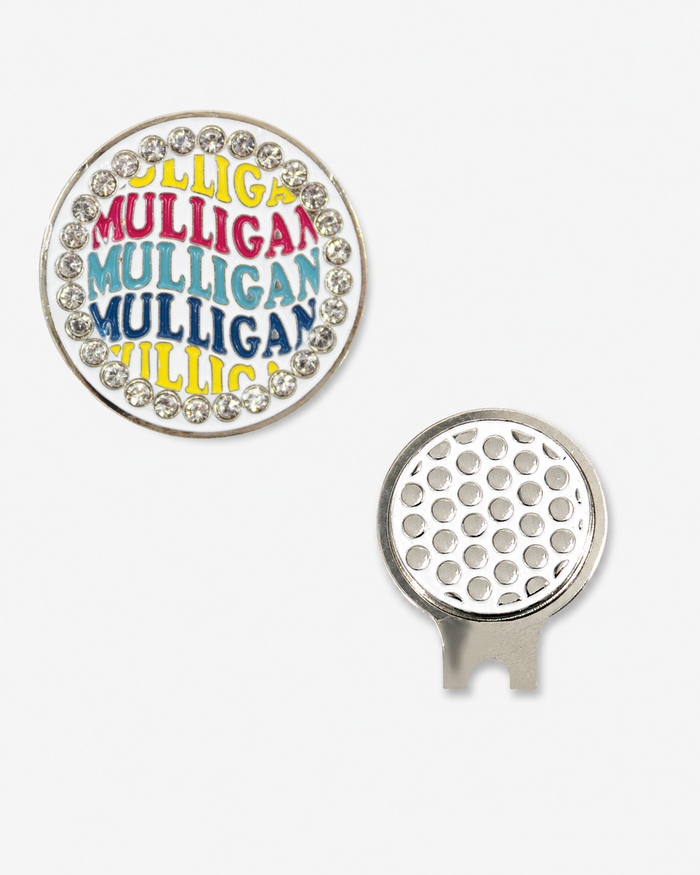Bling Mulligan Ball Marker & Hat Clip Set