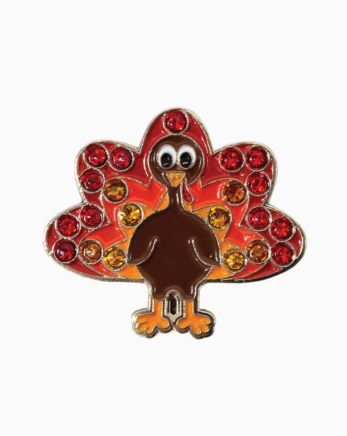 Bling Turkey Ball Marker & Hat Clip Set
