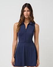 MOVEKNIT SLEEVELESS POLO DRESS 2.0