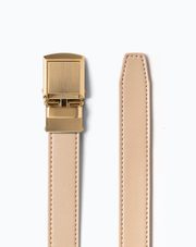 Beige Skinny Belt