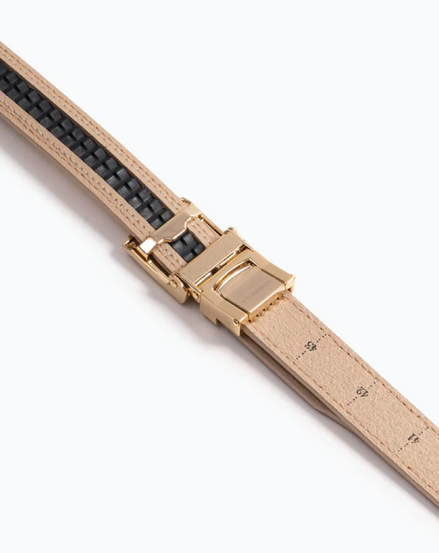 Beige Skinny Belt