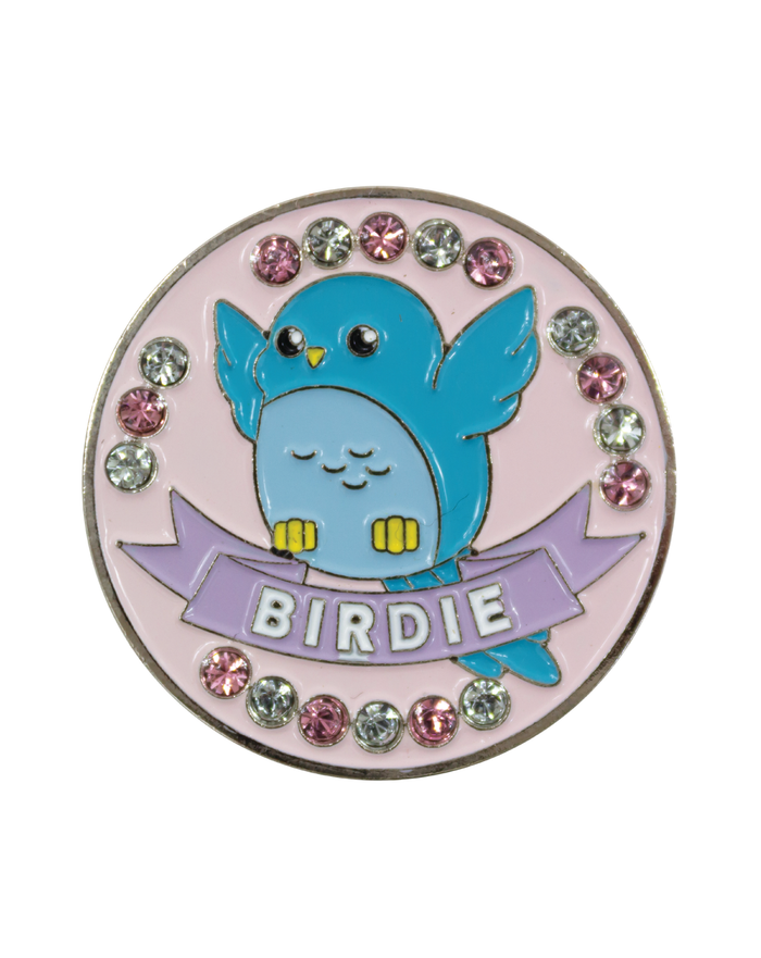 Bling Birdie Ball Marker and Hat Clip Set
