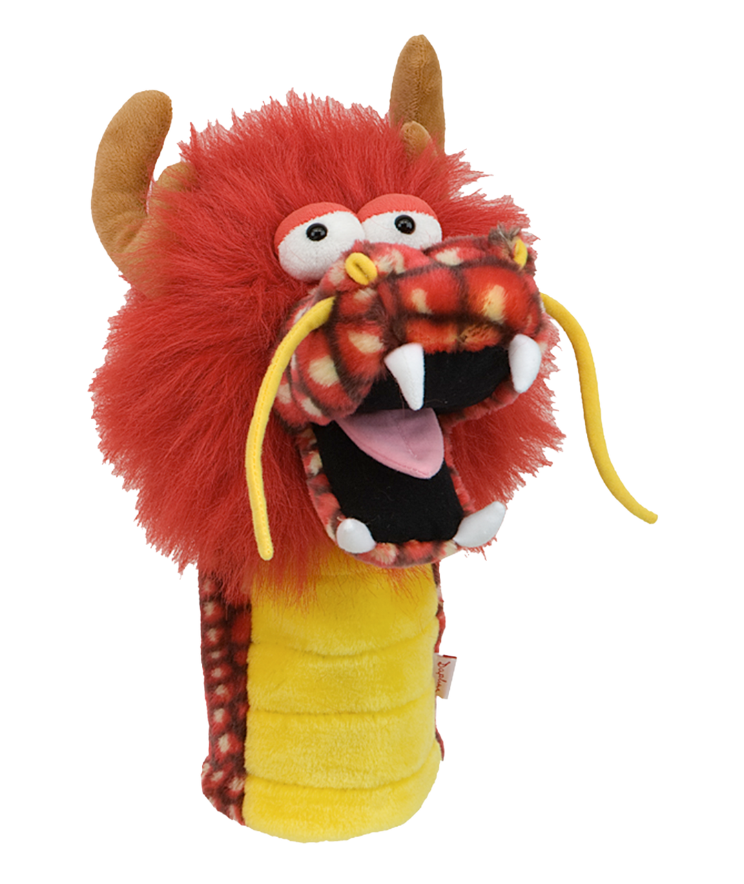 Red dragon golf driver headcover by Daphne’s Headcovers designed to fit 460cc drivers.