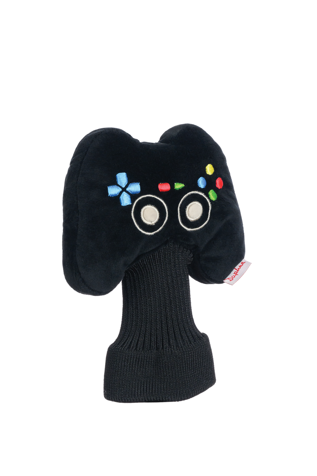 Game controller hybrid golf headcover by Daphne’s Headcovers designed for hybrid and fairway clubs.