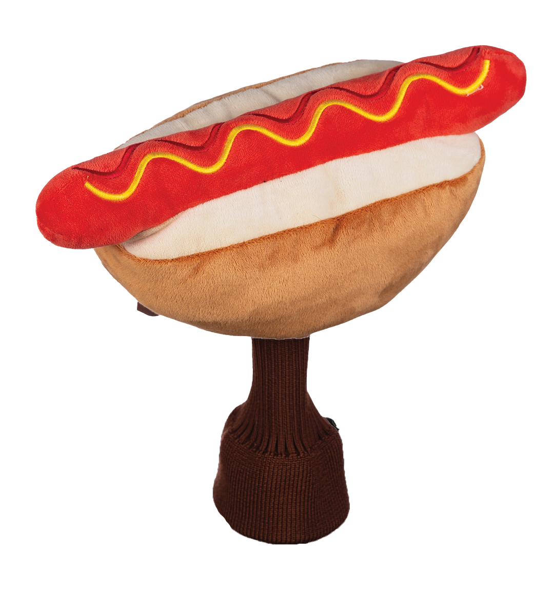 Hotdog themed golf driver headcover by Daphne’s Headcovers designed to fit 460cc drivers.