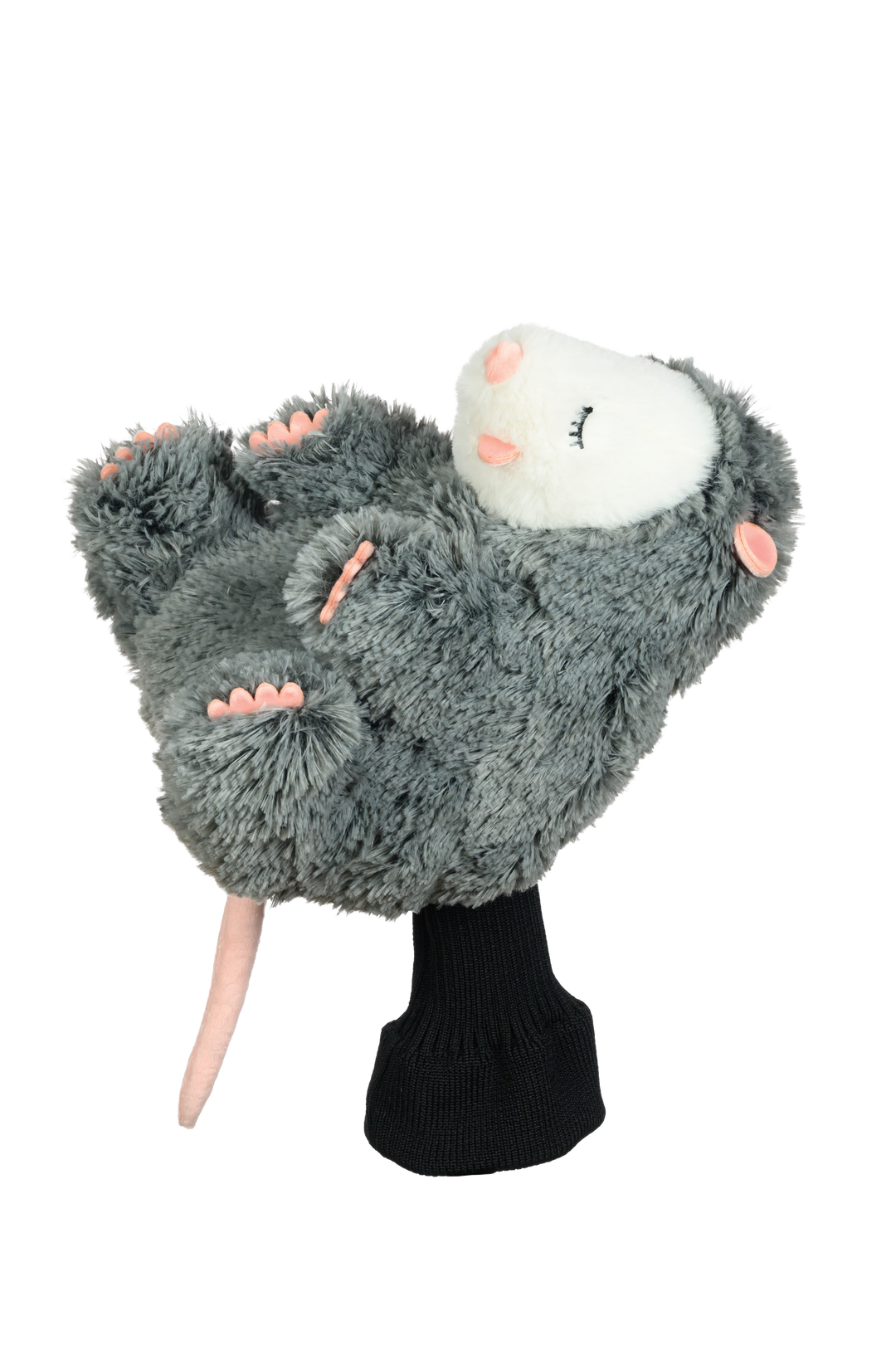Opossum golf driver headcover by Daphne’s Headcovers designed to fit 460cc drivers.
