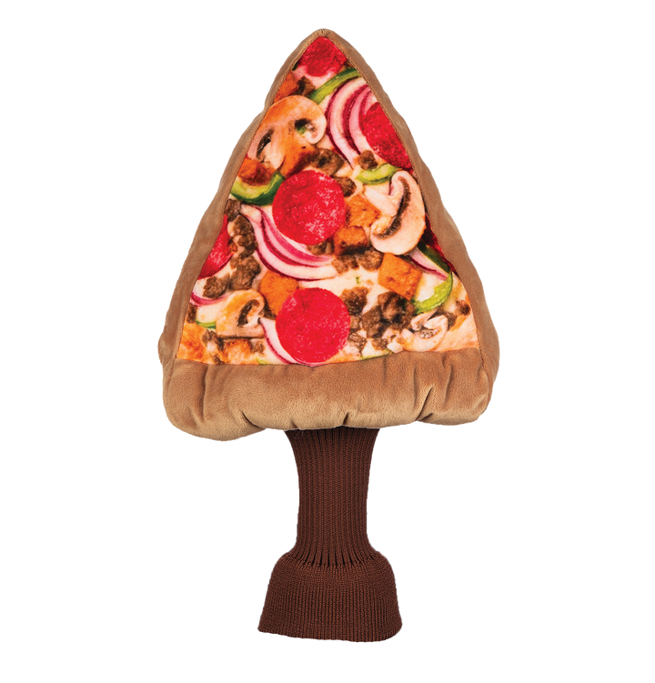 Pizza slice golf driver headcover by Daphne’s Headcovers designed to fit 460cc drivers.