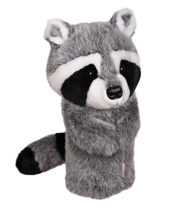 Raccoon golf driver headcover by Daphne’s Headcovers designed to fit 460cc drivers.