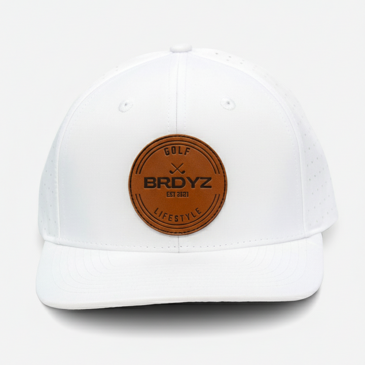 6 Panel Snapback Hat — White