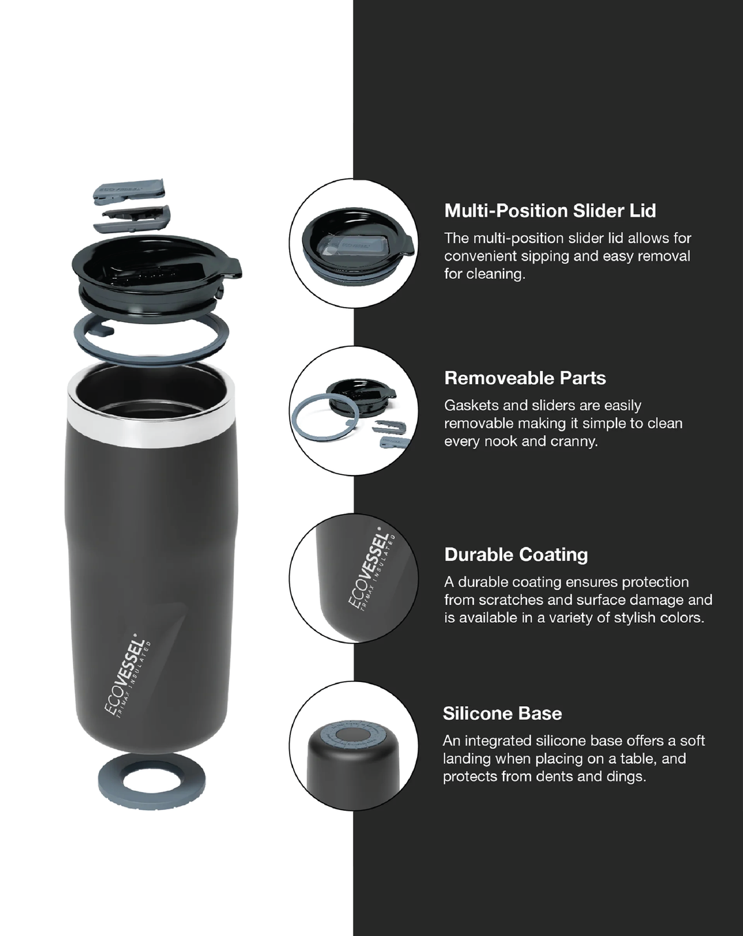 EcoVessel Metro 16oz Everyday Drink Tumbler