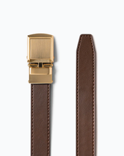 Mocha Skinny Belt