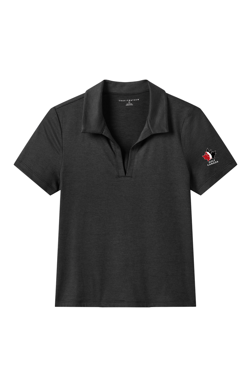 Women's Skyloft Light SS Polo, Heather Black