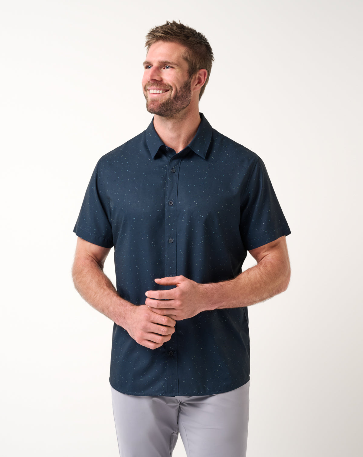 Techwoven Chartered Button Up