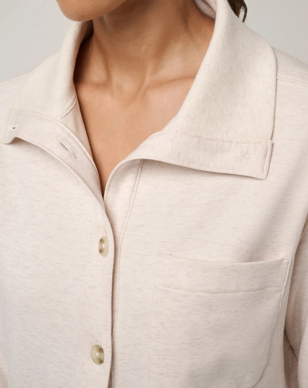 Cloud Fleece Button Down Shacket