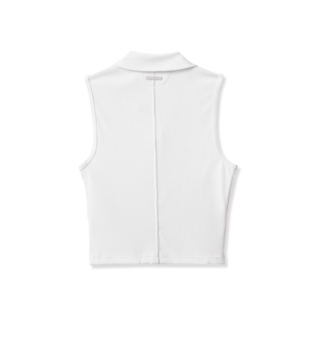 Moveknit Rib Zip Polo