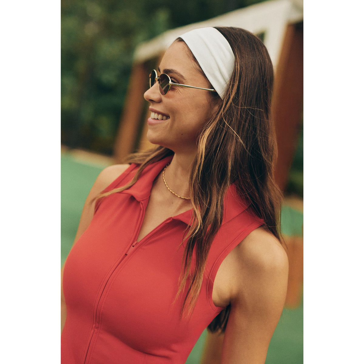 Moveknit Sleeveless Zip Polo