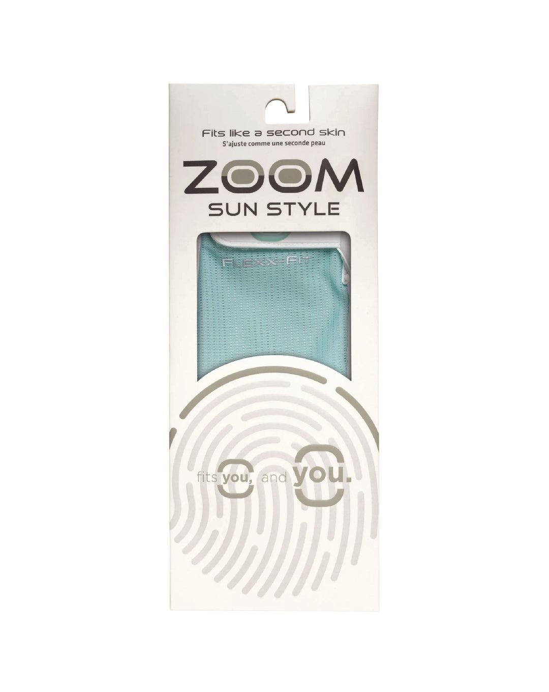 Package of Zoom Sun Style Golf Gloves with a white background
