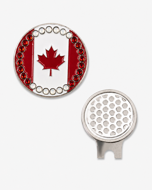 Canadian Flag Ball Marker & Hat Clip Set