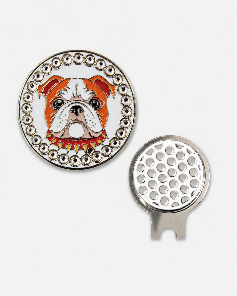 English Bulldog Ball Marker and Hat Clip