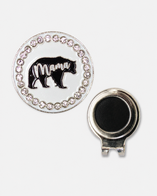 Bling Mama Bear Ball Marker & Hat Clip Set