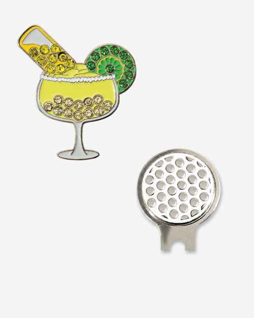 Bling Mexican Bulldog Ball Marker & Hat Clip Set