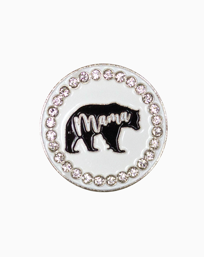 Bling Mama Bear Ball Marker & Hat Clip Set