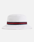 White/Navy & Red Band