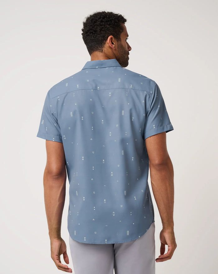 Techwoven Waves Button Up