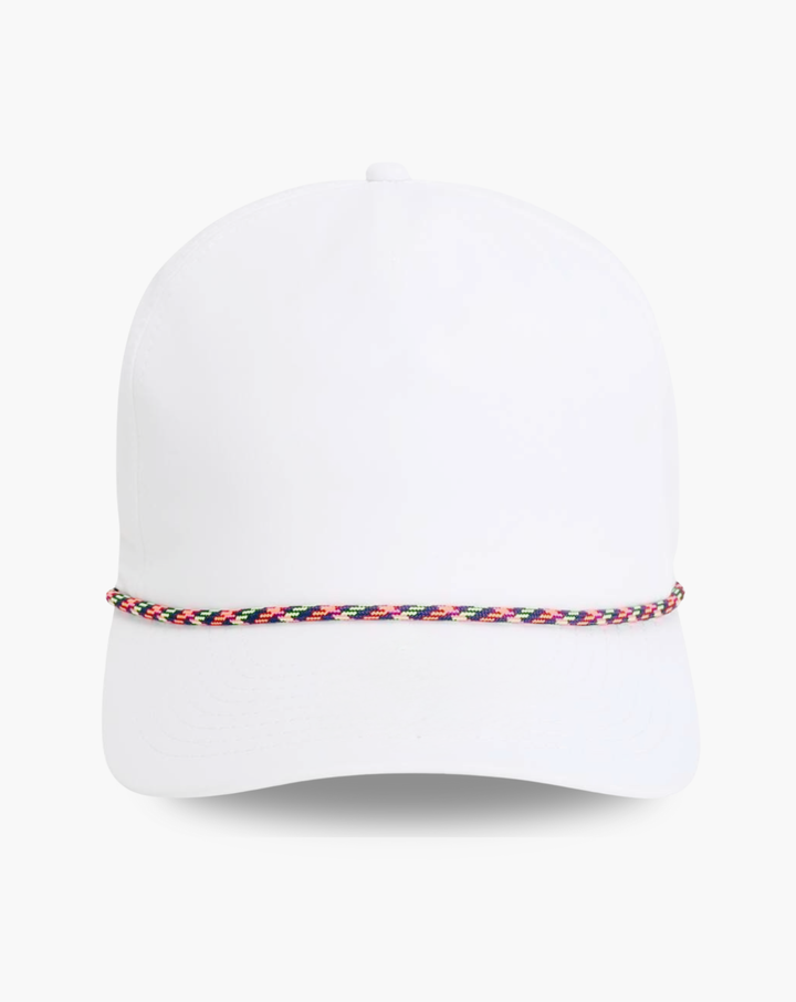 Wrightson Rope Cap — White/Red & Black Rope