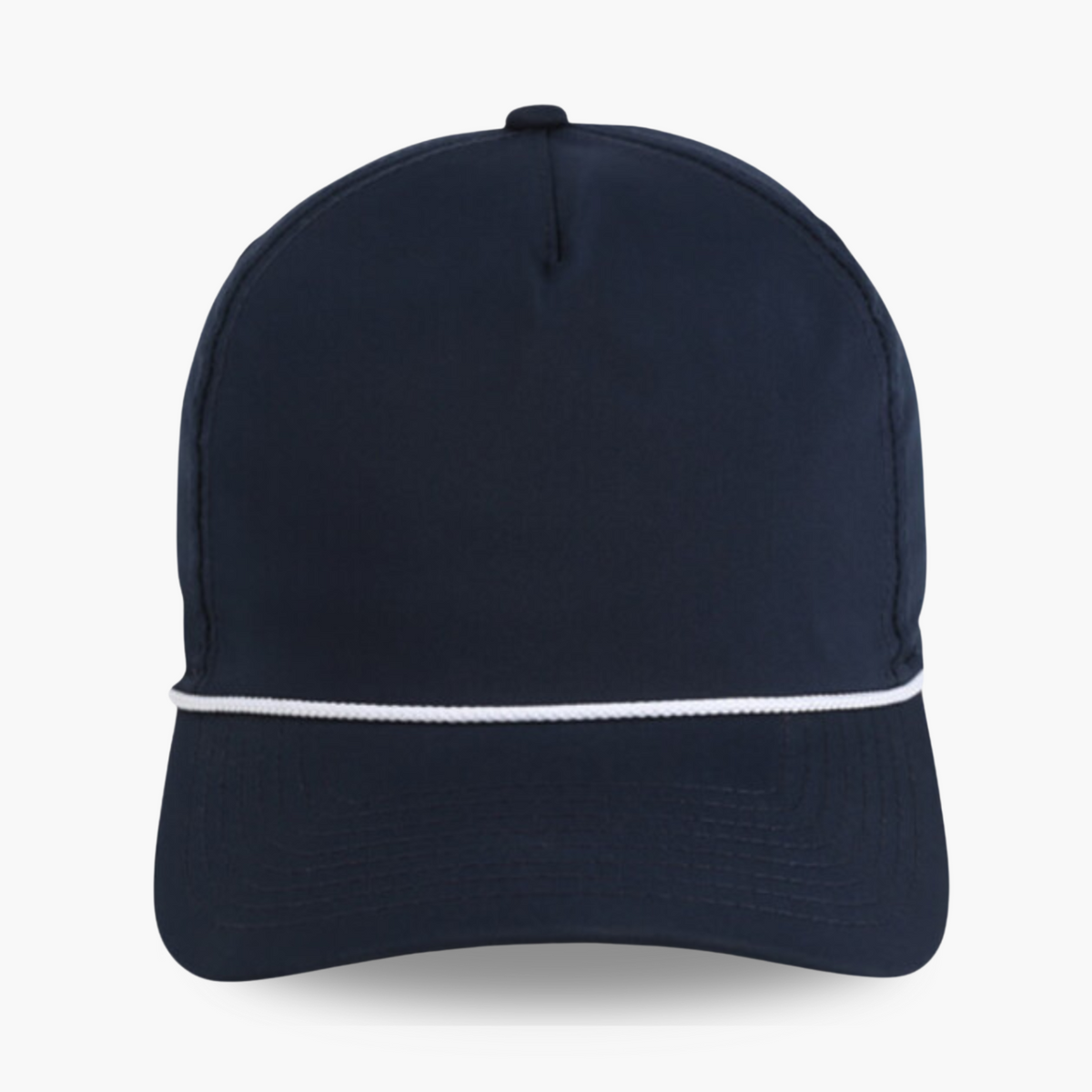 Navy Imperial Wrightson Rope Cap featuring a clean white braided rope detail across the brim, displayed on a neutral studio background.