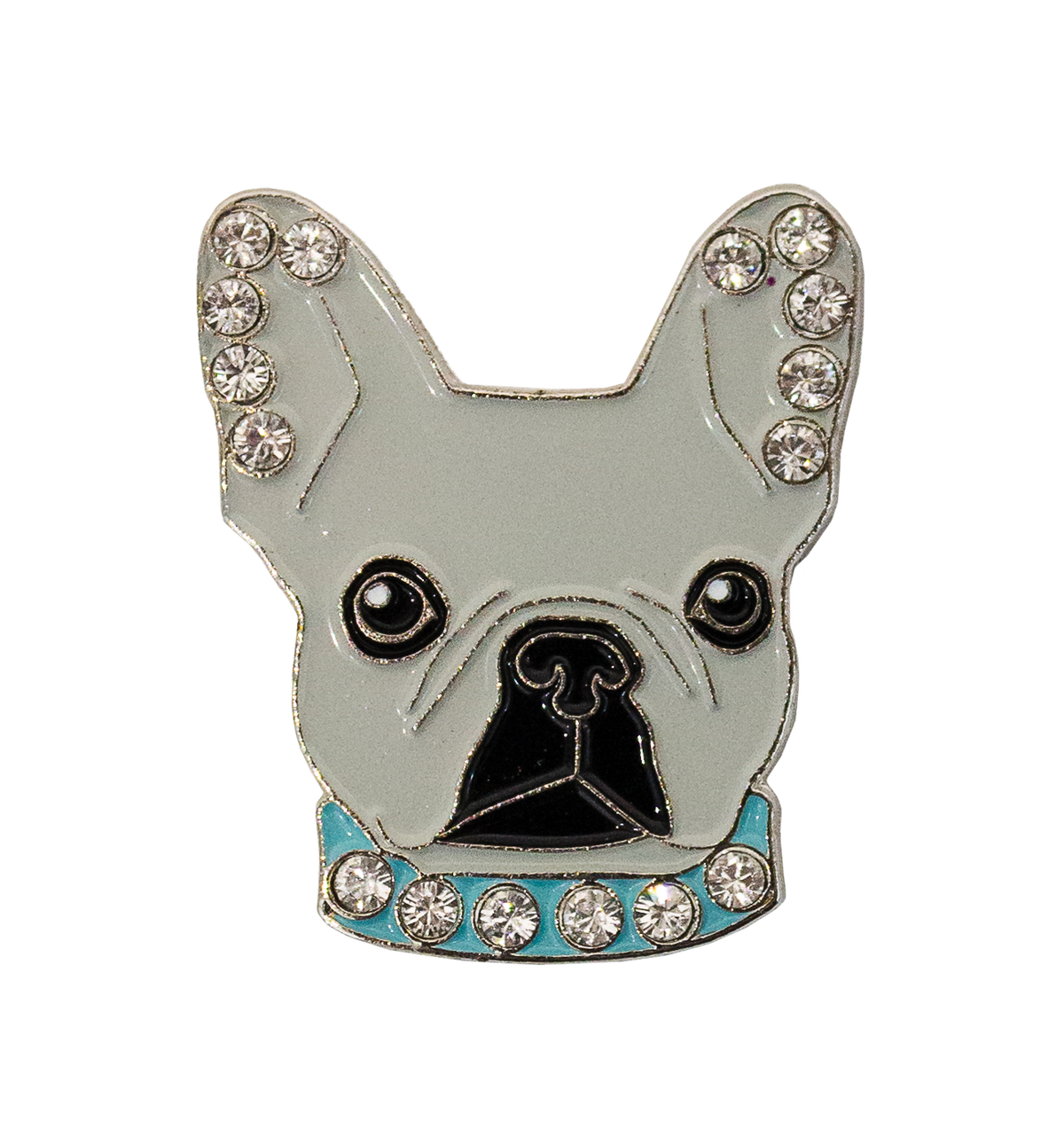 Bling Frenchie Ball Marker & Hat Clip Set